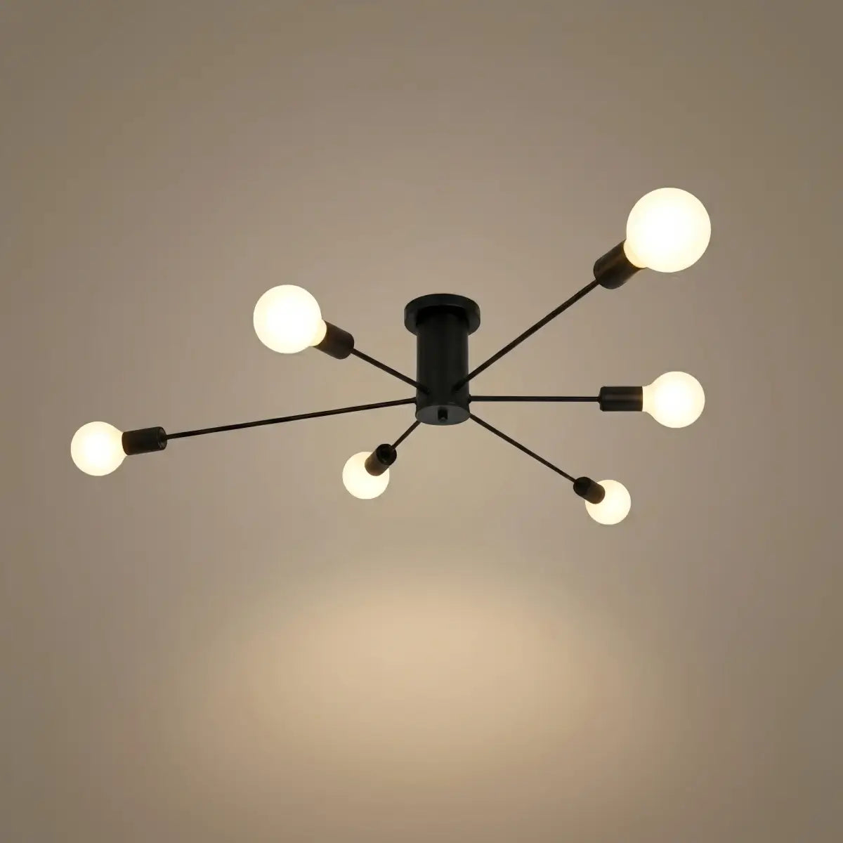 Modern Metal/Glass Ceiling Light - Bubble Design for Bedroom/Living Rooms - Flindria