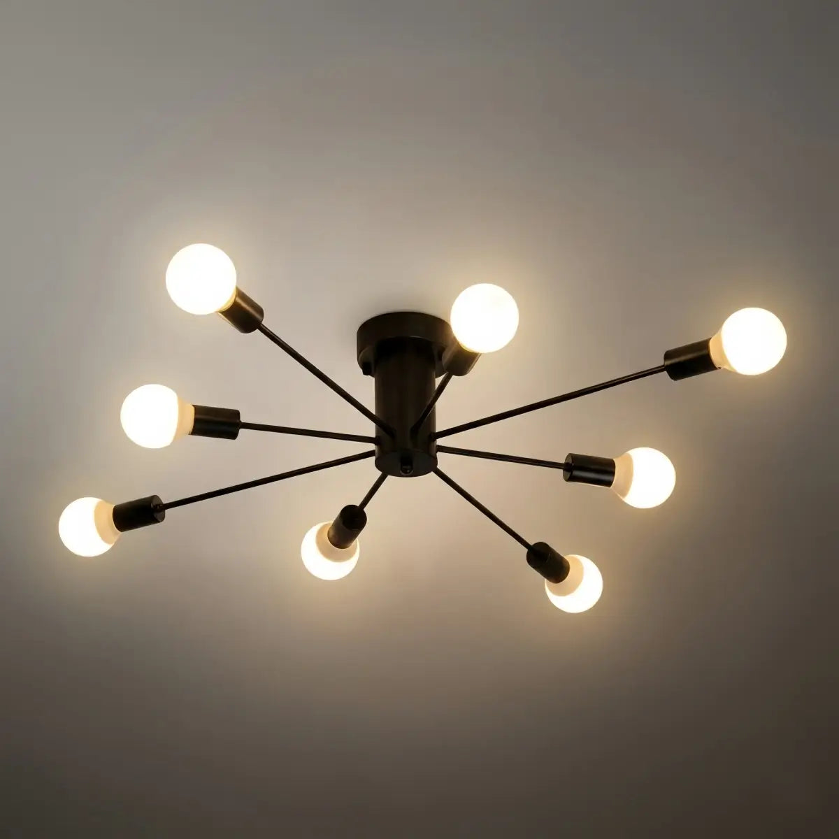 Modern Metal/Glass Ceiling Light - Bubble Design for Bedroom/Living Rooms - Flindria