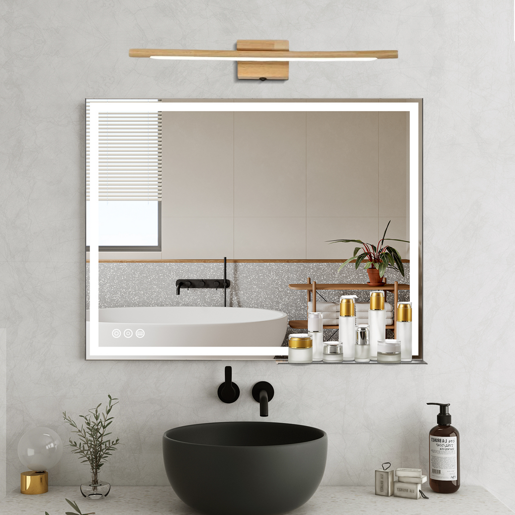 Minimalist Wood & Acrylic Wall Lamp - Linear Design for Bedroom - Flindria