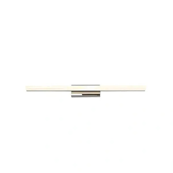 Minimalist Linear Vanity Wall Lamp – IP44 Metal in Black/Chrome Bathroom - Flindria
