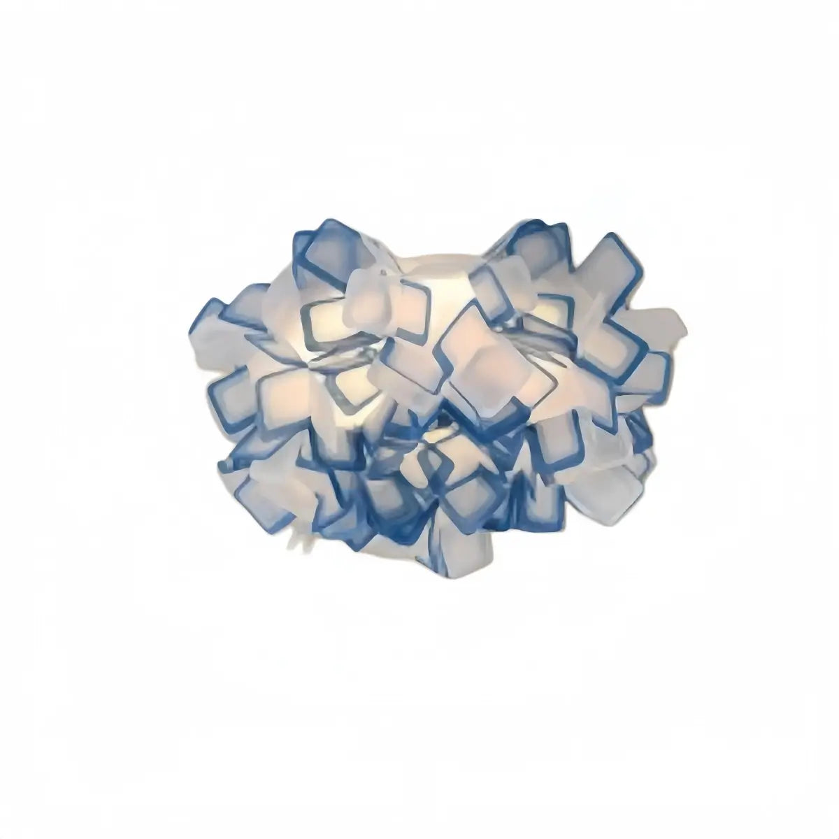 Art Deco Acrylic Ceiling Light - White Floral Design for Living Room - Flindria