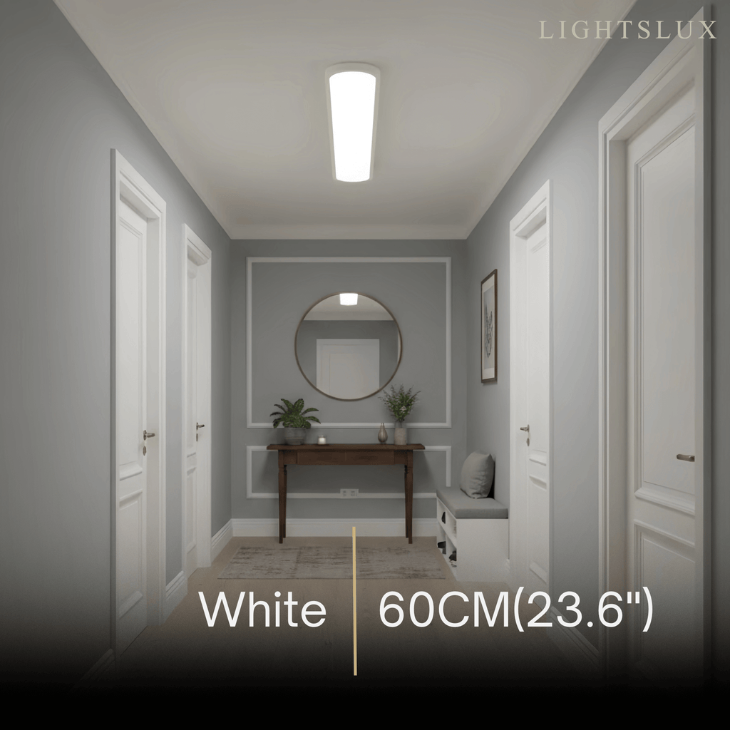 Minimalist White/Black LED Flush Mount Ceiling Light Living Room - Flindria