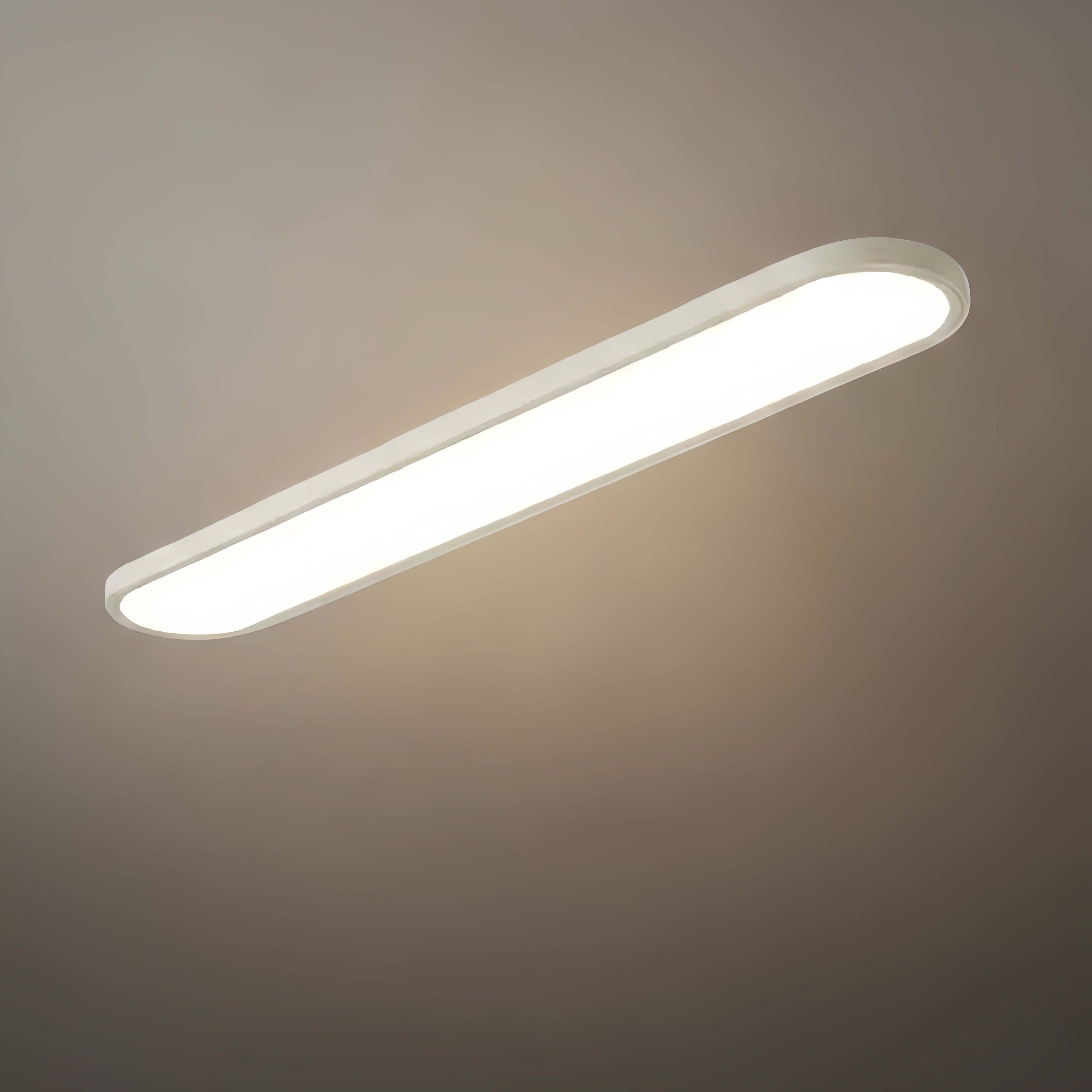 Minimalist White/Black LED Flush Mount Ceiling Light Living Room - Flindria