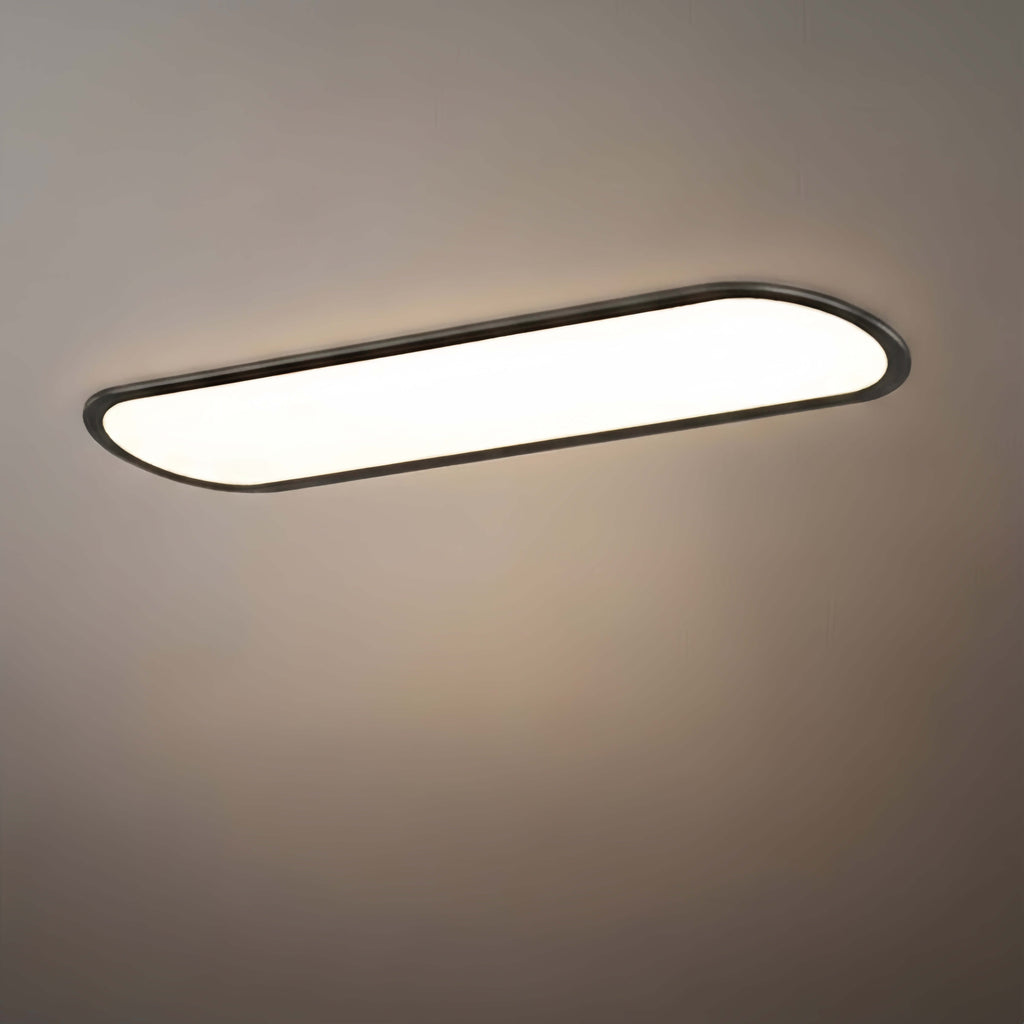 Minimalist White/Black LED Flush Mount Ceiling Light Living Room - Flindria