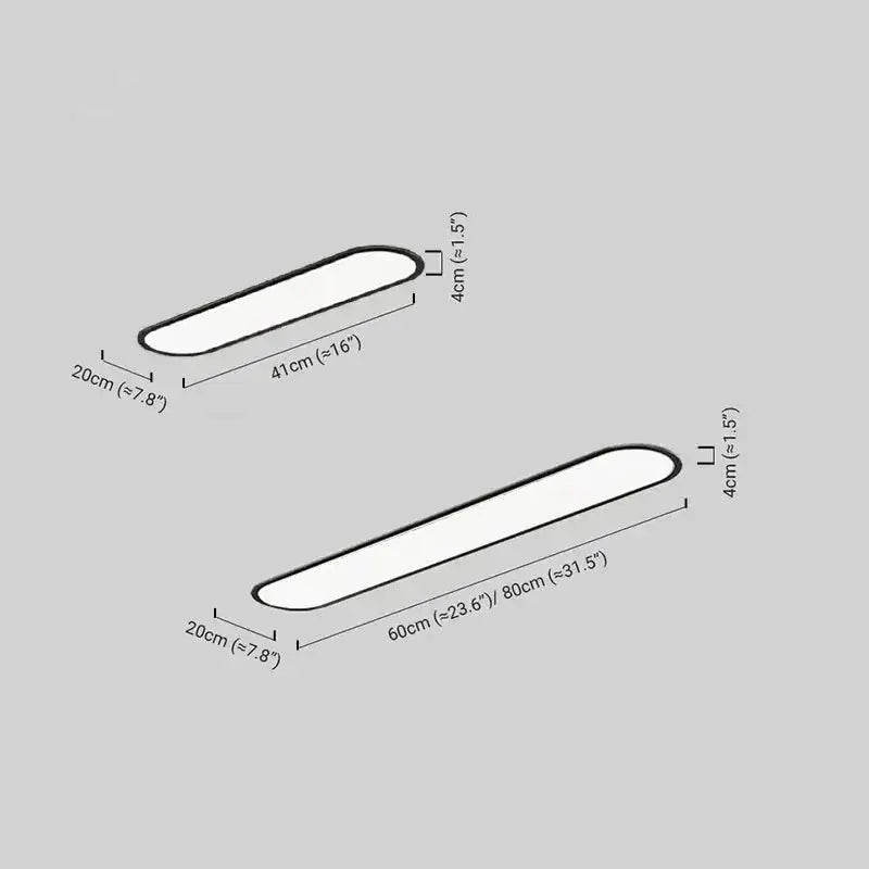 Minimalist White/Black LED Flush Mount Ceiling Light Living Room - Flindria