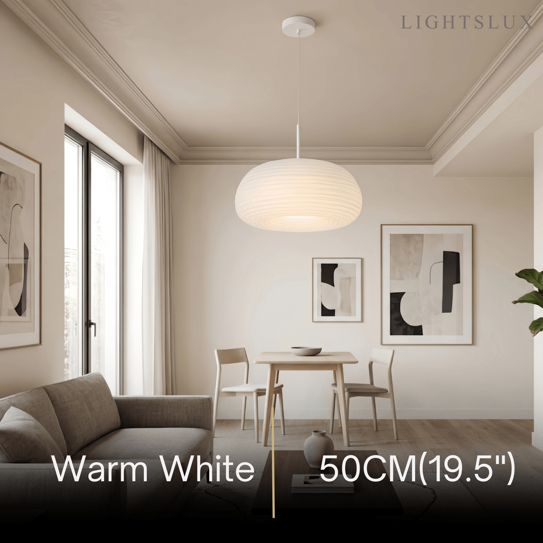 Modern Cloud Pendant Light - White Metal & Acrylic for Living Room - Flindria