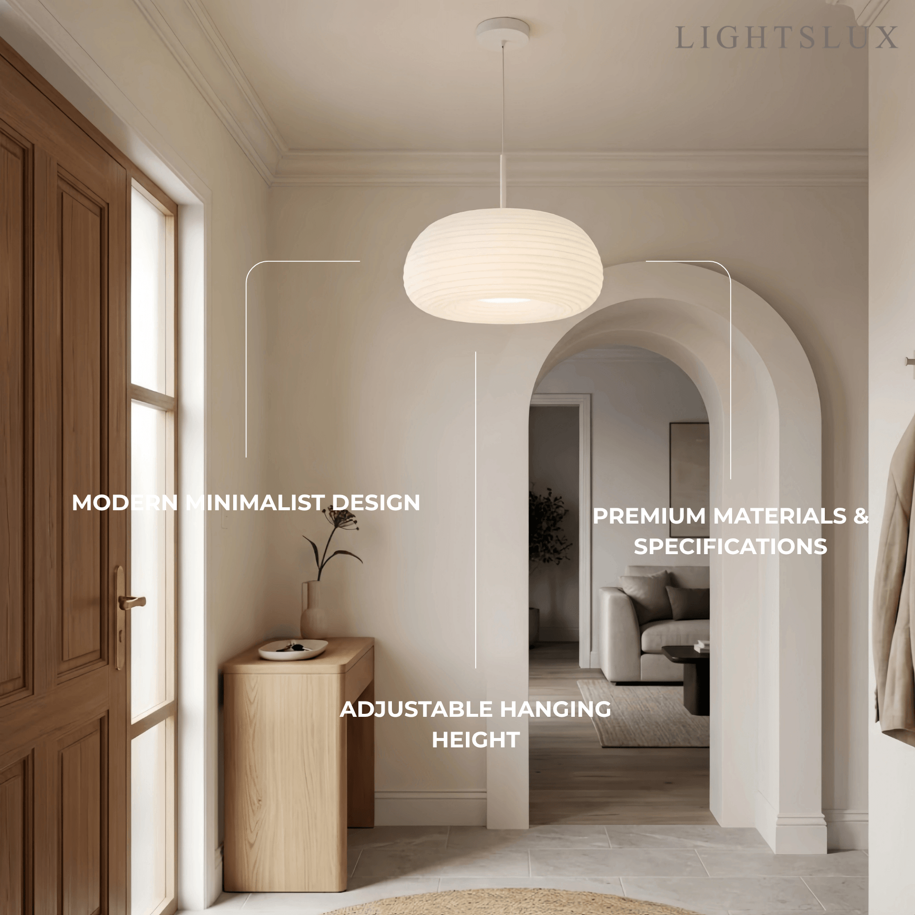 Modern Cloud Pendant Light - White Metal & Acrylic for Living Room - Flindria
