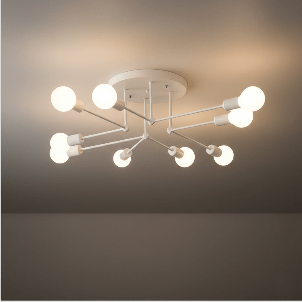 Královský zlatý/černý LED lustr – elegantní osvětlení do obývacího pokoje/ložnice - Flindria