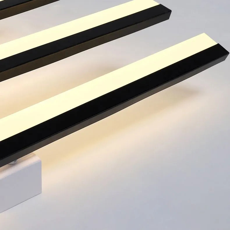 Minimalist Linear Flush Mount Light - Metal Ceiling Light for Living Room - Flindria