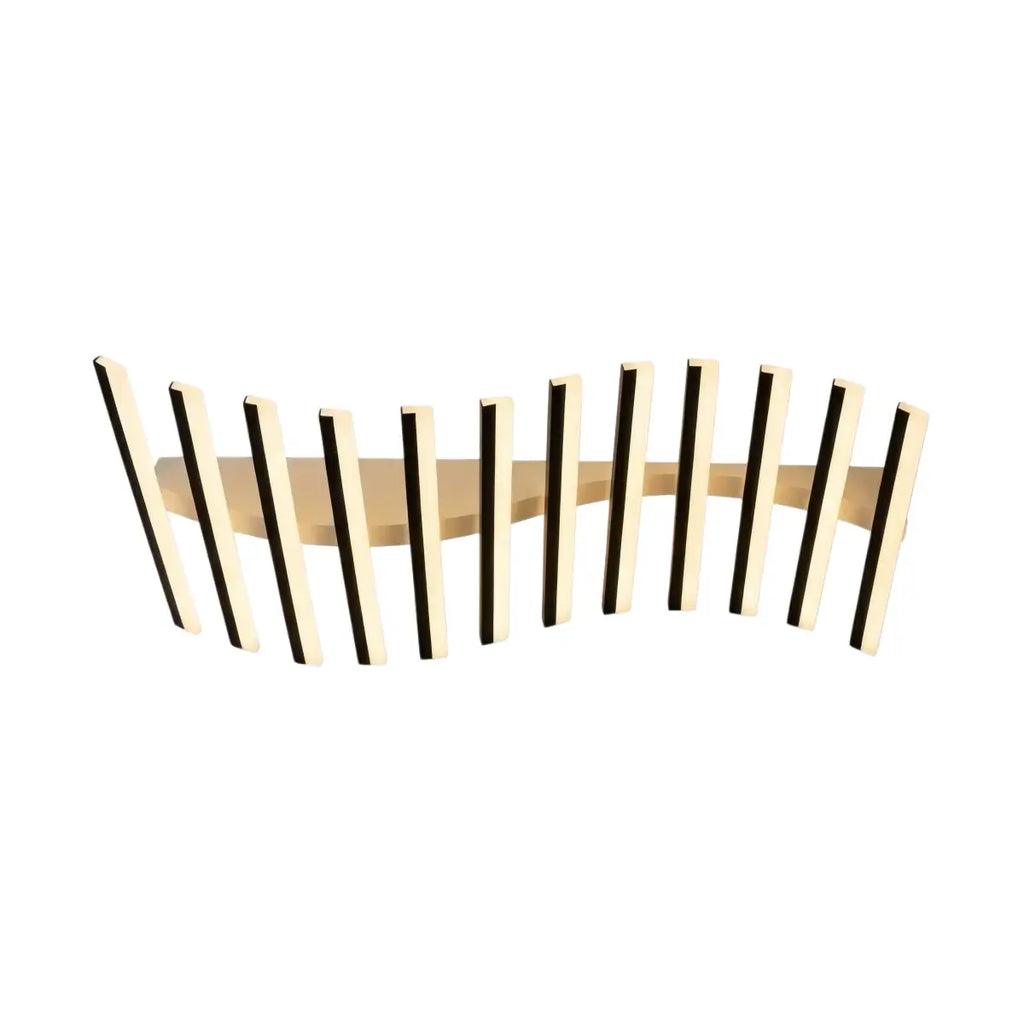 Minimalist Linear Flush Mount Light - Metal Ceiling Light for Living Room - Flindria