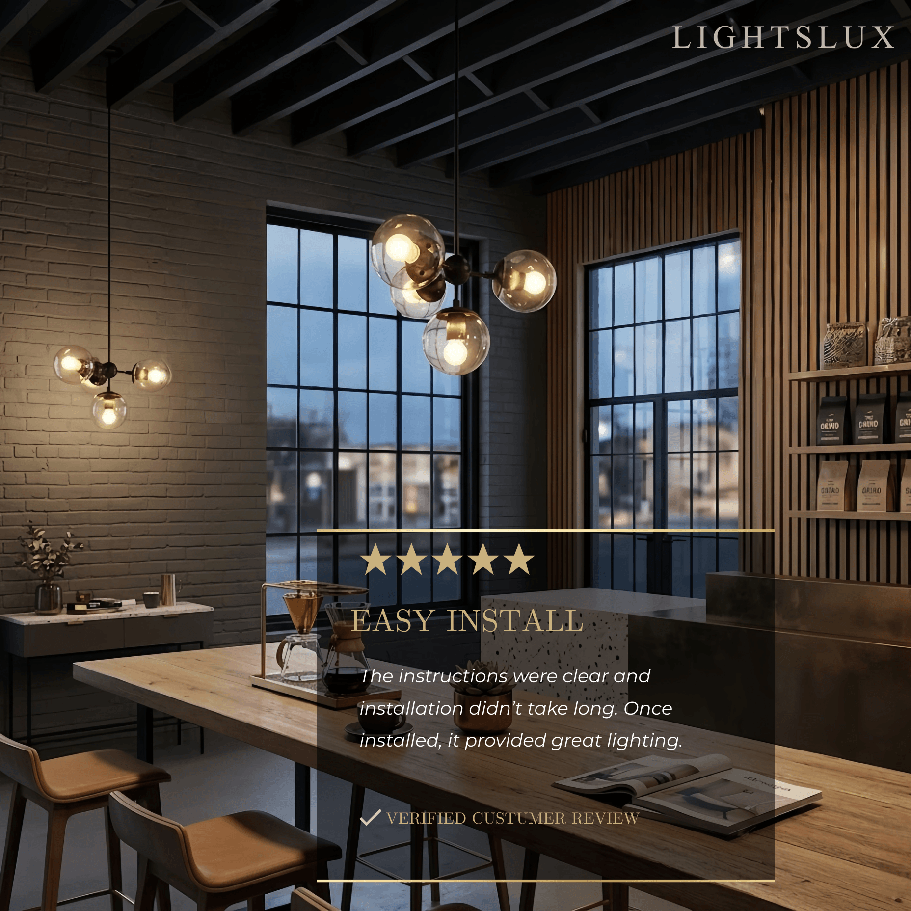 Modern Bubble Cluster Chandelier – Metal & Glass Chandelier for Living Room - Flindria