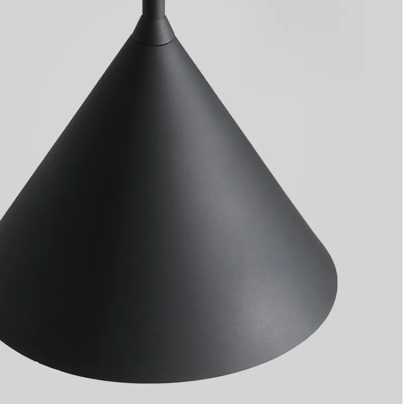 Morandi Conical Pendant Light – Metal & Acrylic for Dining Room - Flindria