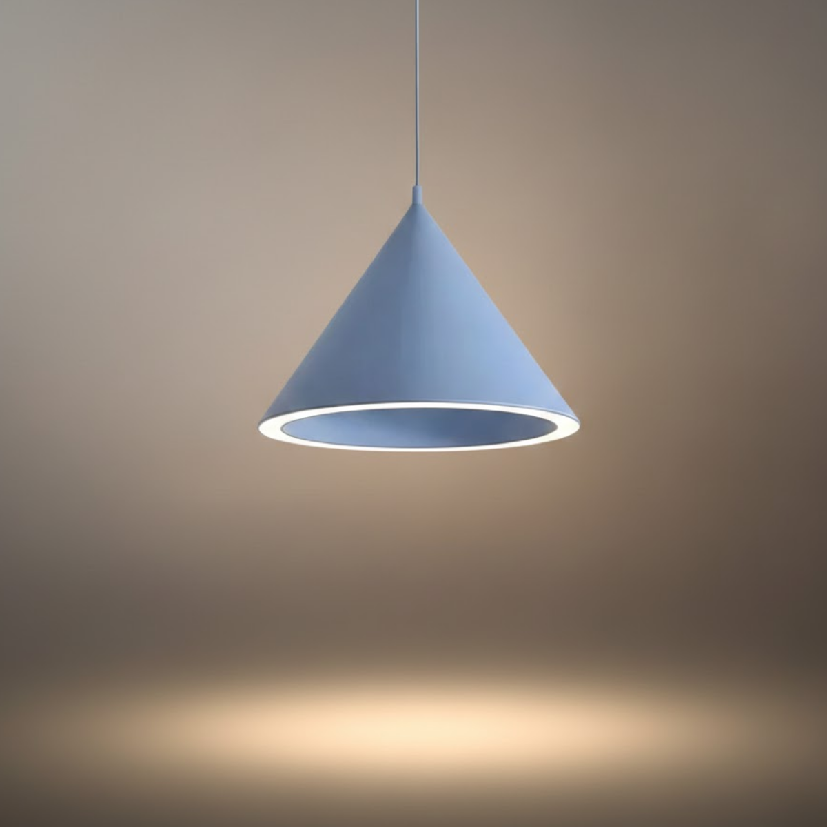 Morandi Conical Pendant Light – Metal & Acrylic for Dining Room - Flindria