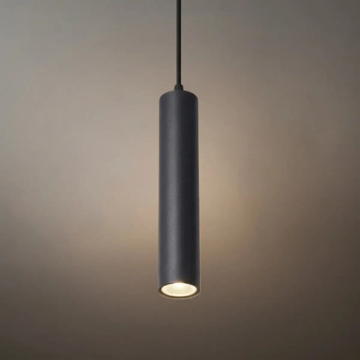 Modern LED Pendant Light - Black Metal for Living Room - Flindria
