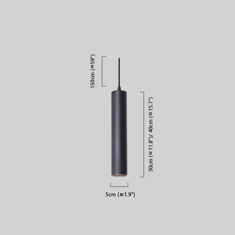 Modern LED Pendant Light - Black Metal for Living Room - Flindria