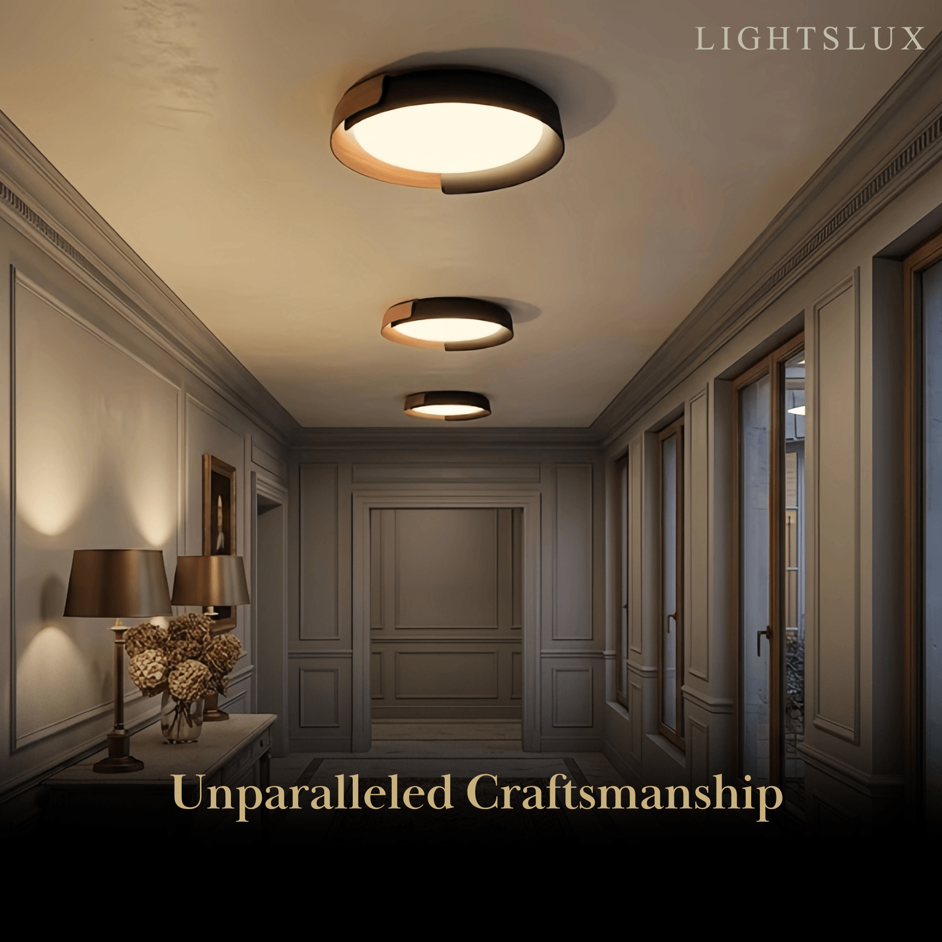 Modern Round Flush Mount Ceiling Light – Metal & Acrylic LED Fixture for Bedroom - Flindria