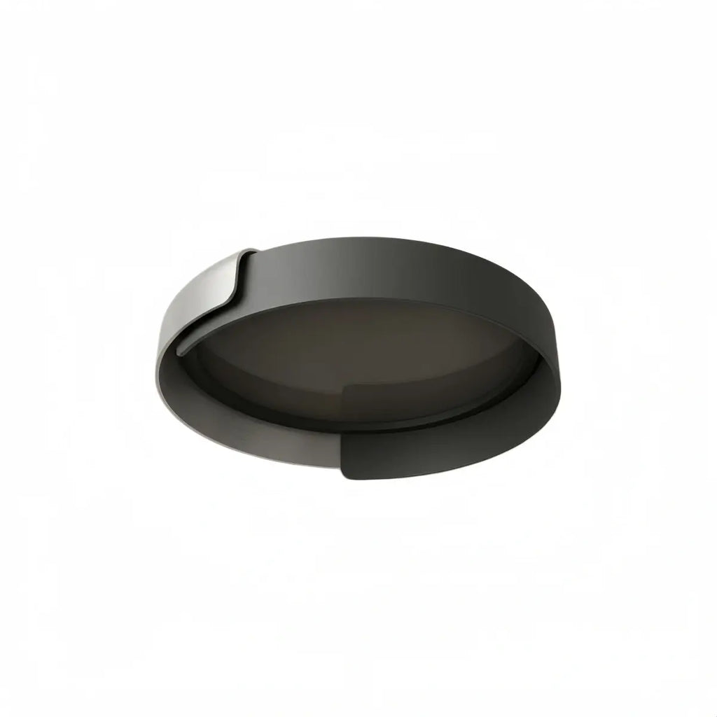 Modern Round Flush Mount Ceiling Light – Metal & Acrylic LED Fixture for Bedroom - Flindria