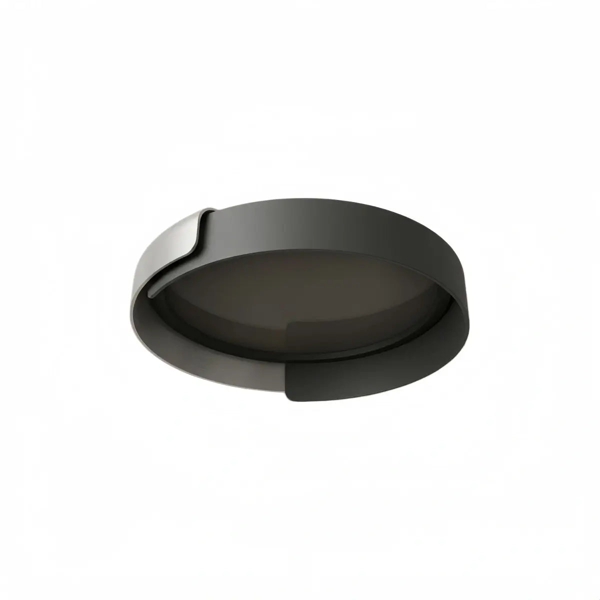 Modern Round Flush Mount Ceiling Light – Metal & Acrylic LED Fixture for Bedroom - Flindria