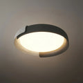 Modern Round Flush Mount Ceiling Light – Metal & Acrylic LED Fixture for Bedroom - Flindria