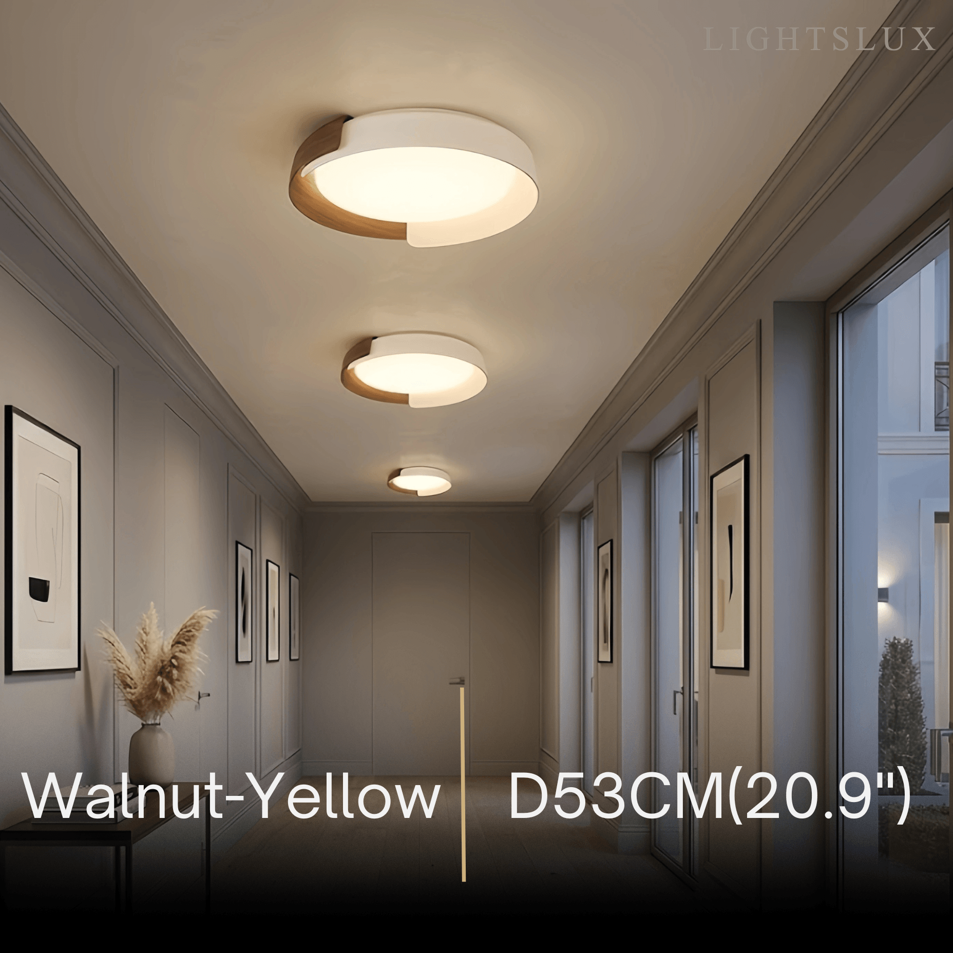 Modern Round Flush Mount Ceiling Light – Metal & Acrylic LED Fixture for Bedroom - Flindria