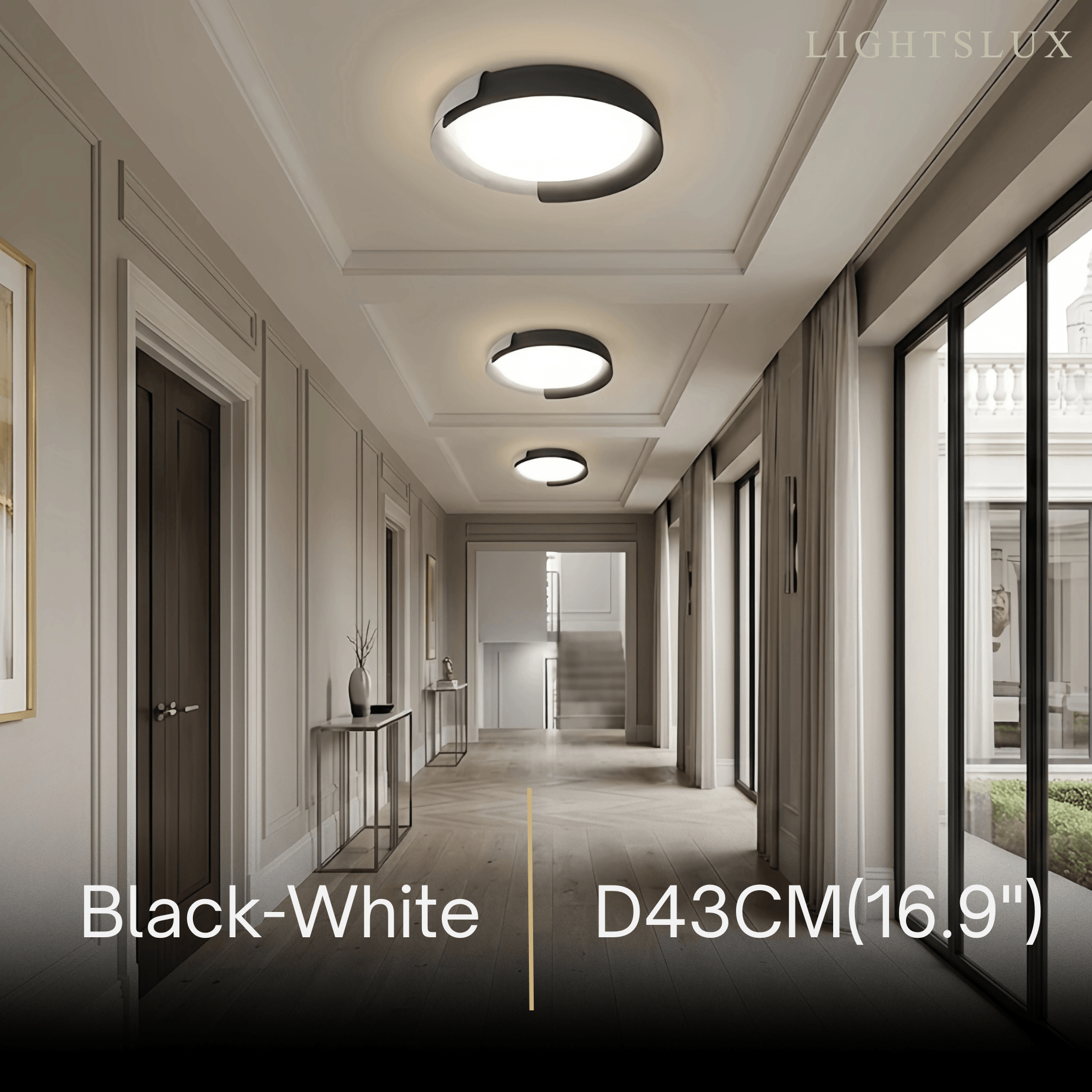 Modern Round Flush Mount Ceiling Light – Metal & Acrylic LED Fixture for Bedroom - Flindria