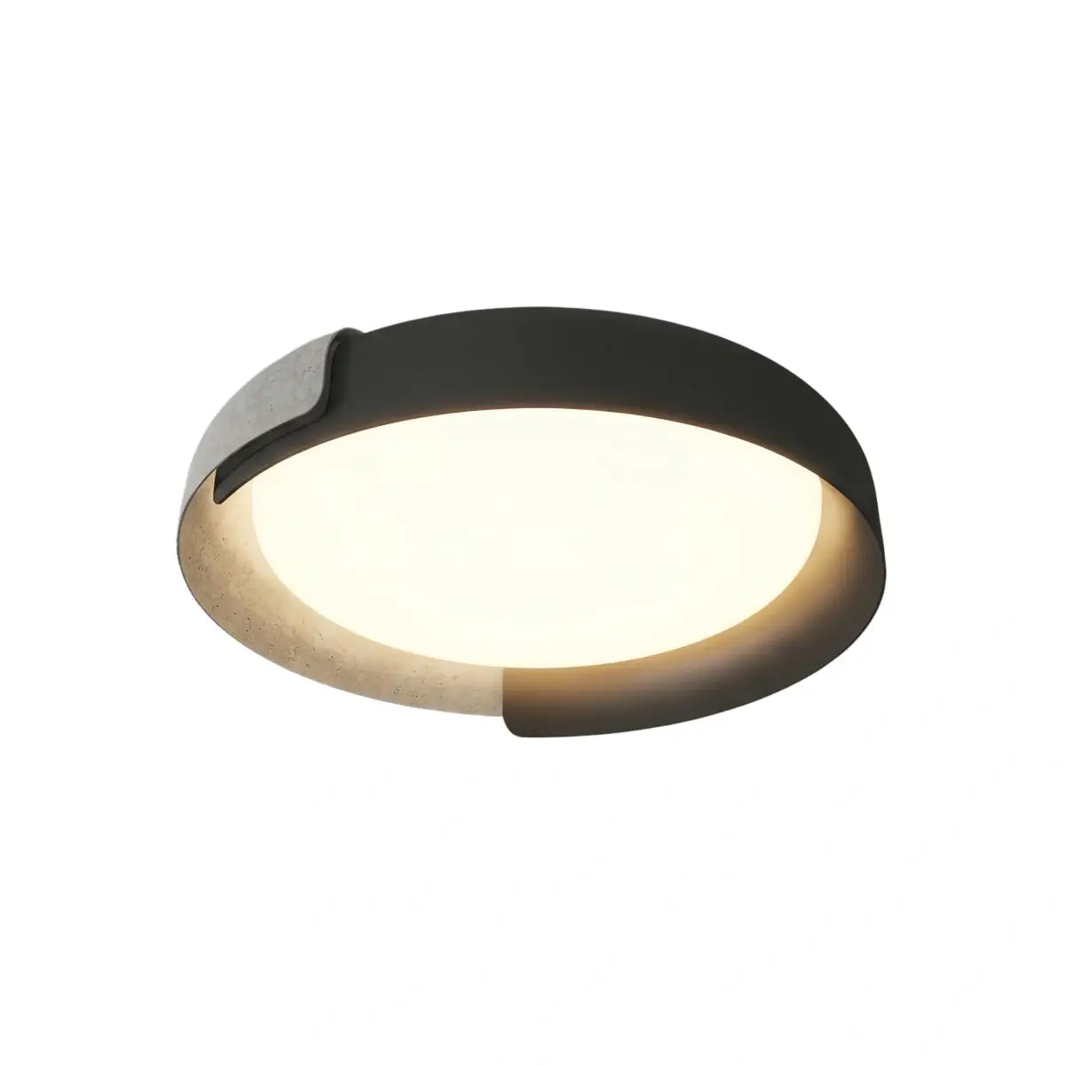 Modern Round Flush Mount Ceiling Light – Metal & Acrylic LED Fixture for Bedroom - Flindria