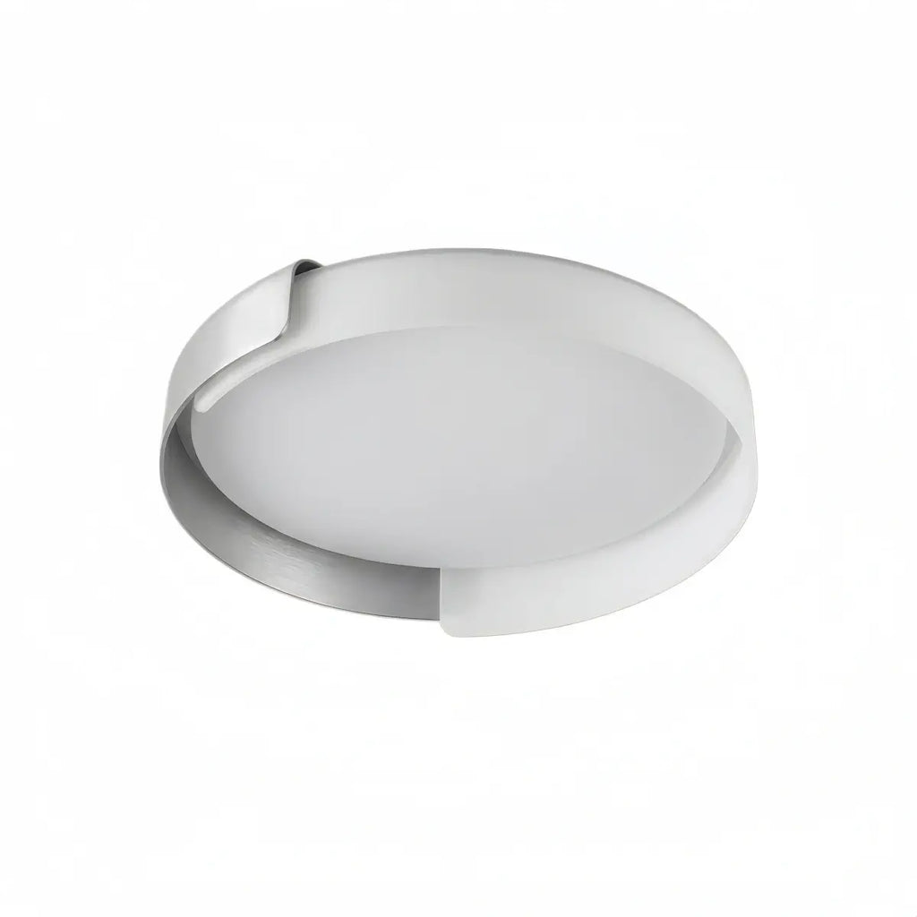 Modern Round Flush Mount Ceiling Light – Metal & Acrylic LED Fixture for Bedroom - Flindria