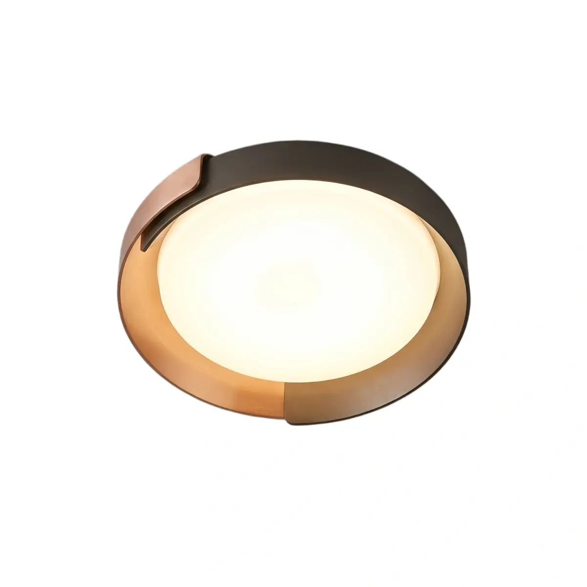 Modern Round Flush Mount Ceiling Light – Metal & Acrylic LED Fixture for Bedroom - Flindria