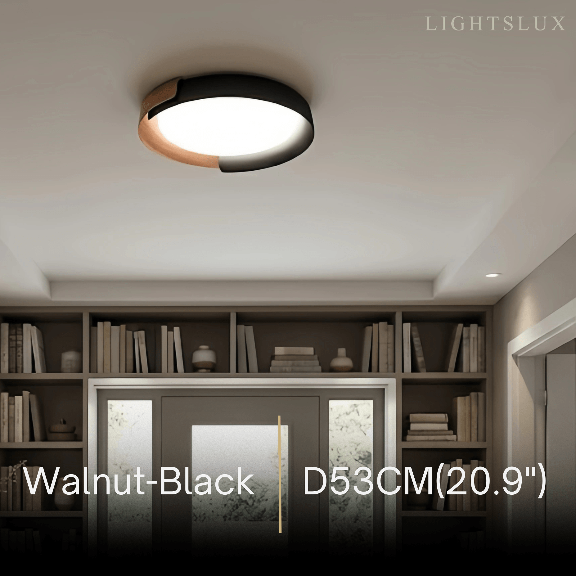 Modern Round Flush Mount Ceiling Light – Metal & Acrylic LED Fixture for Bedroom - Flindria