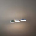 Nordic 3-Disc Pendant Light – Metal & Wood Lamp for Living Room - Flindria
