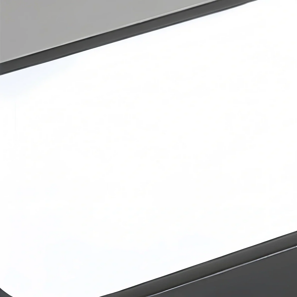 Minimalist Black Pendant Light – Rectangular Acrylic Lamp for Study/Dining Room - Flindria