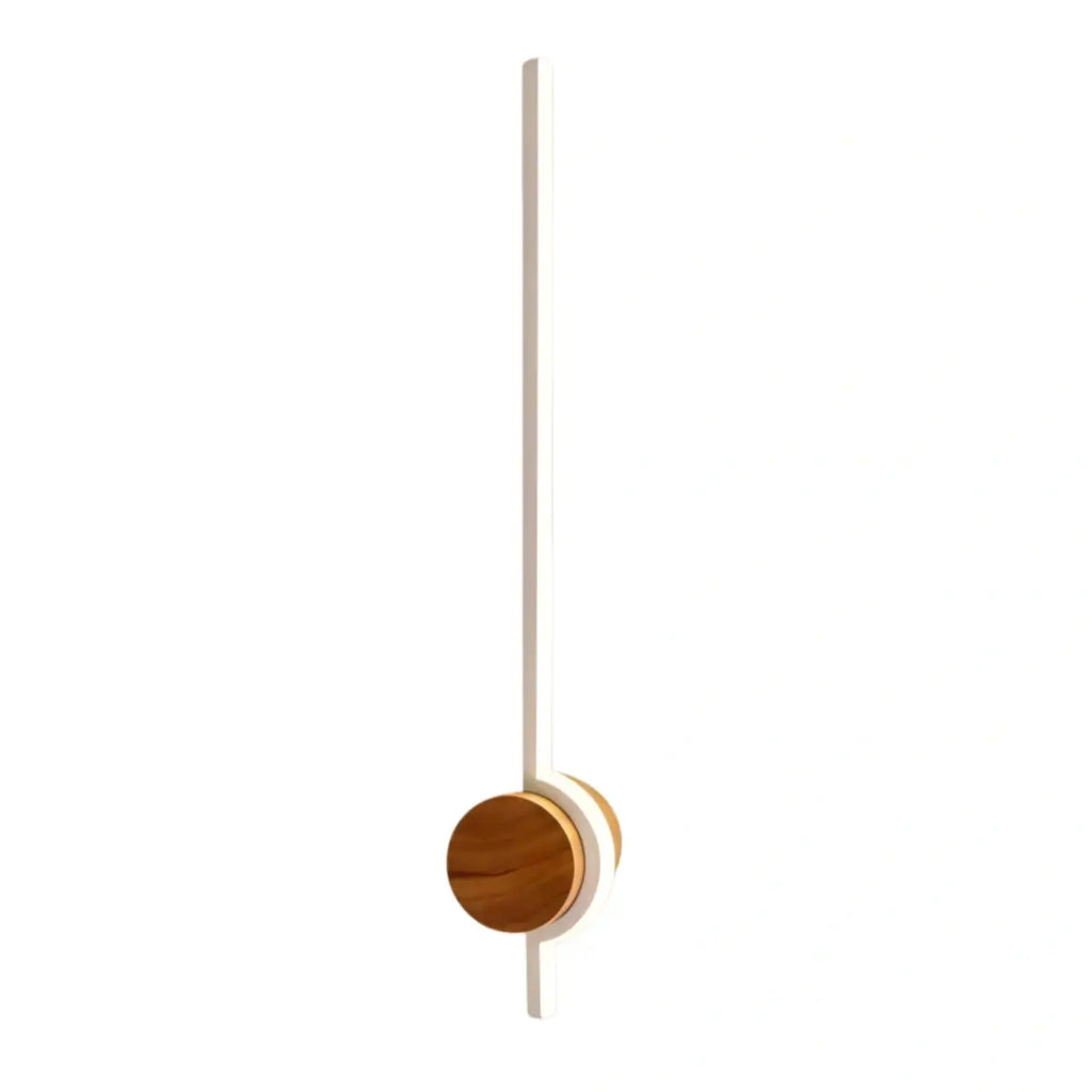 Nordic Wood & Acrylic Wall Lamp - White/Gold/Black for Dining Room - Flindria