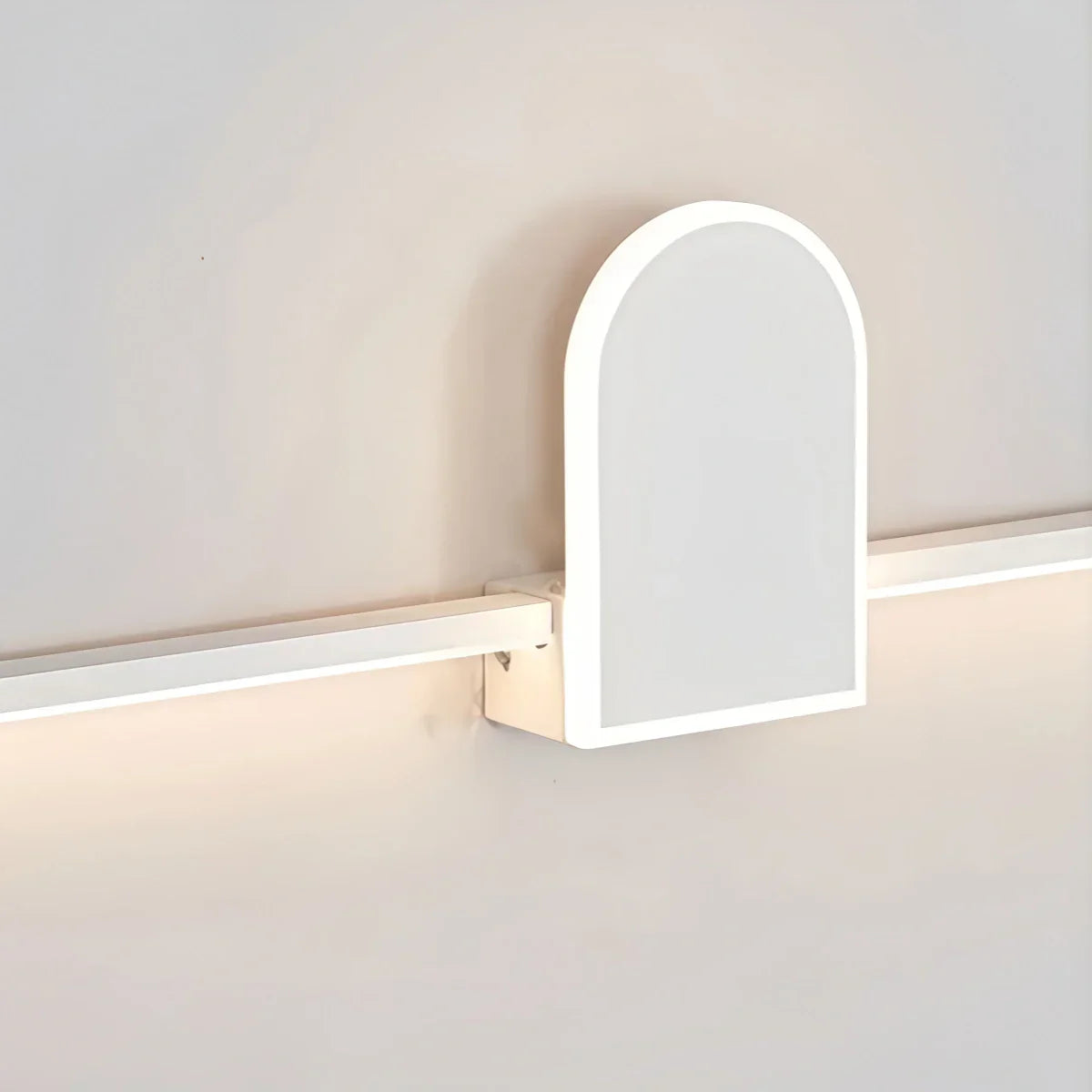 Luz de Tocador Moderna Negro/Blanco – Diseño Lineal de Metal y Acrílico para Baño - Flindria