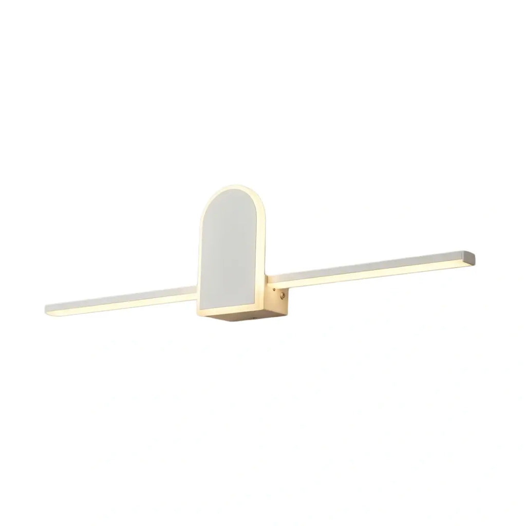 Luz de Tocador Moderna Negro/Blanco – Diseño Lineal de Metal y Acrílico para Baño - Flindria