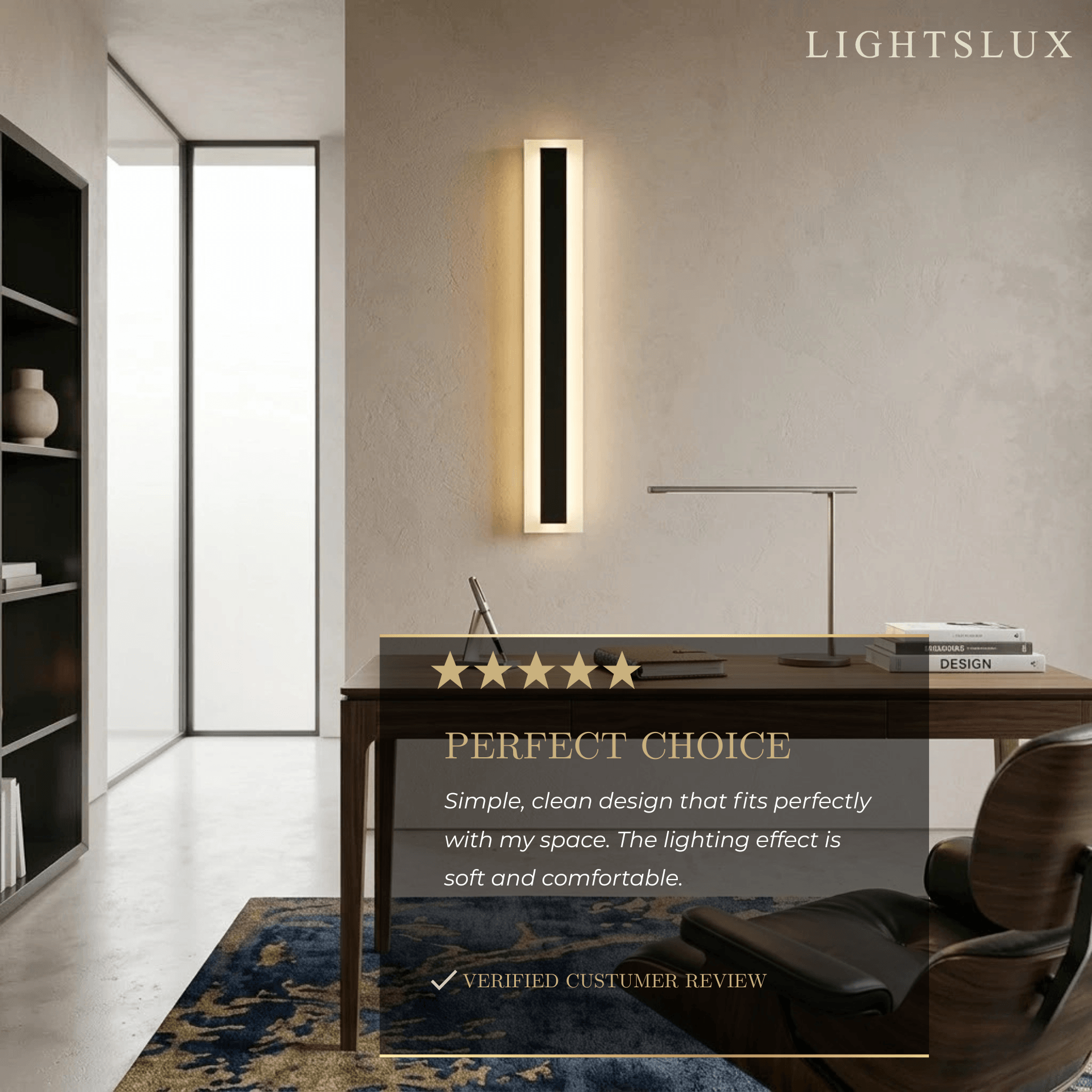 Minimalist Black LED Wall Lamp - Waterproof Metal & Acrylic Linear Bathroom - Flindria
