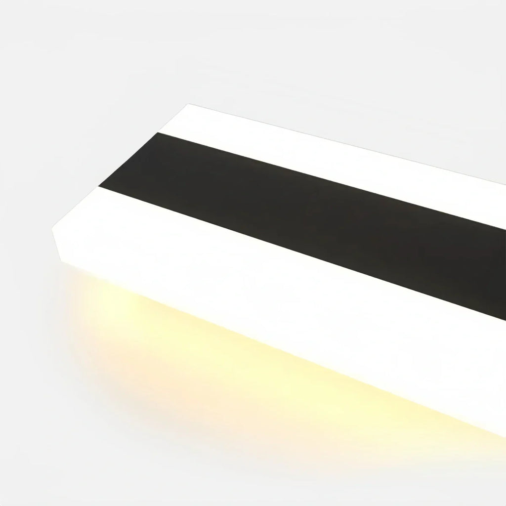 Minimalist Black LED Wall Lamp - Waterproof Metal & Acrylic Linear Bathroom - Flindria