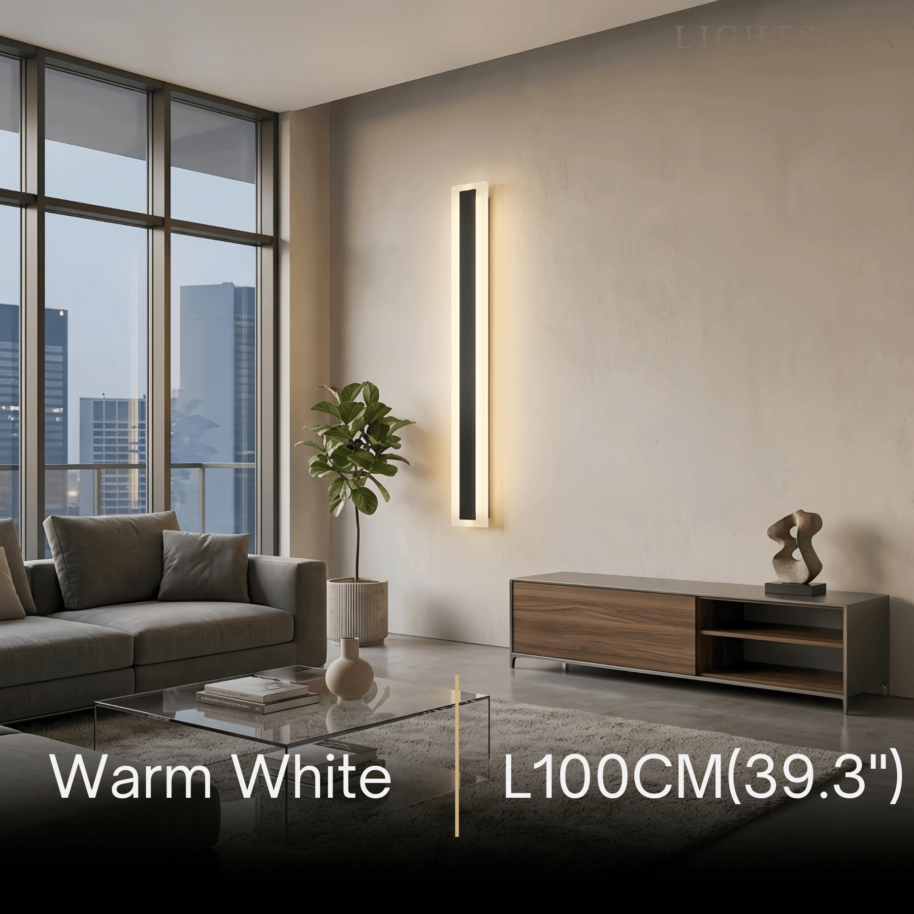 Minimalist Black LED Wall Lamp - Waterproof Metal & Acrylic Linear Bathroom - Flindria
