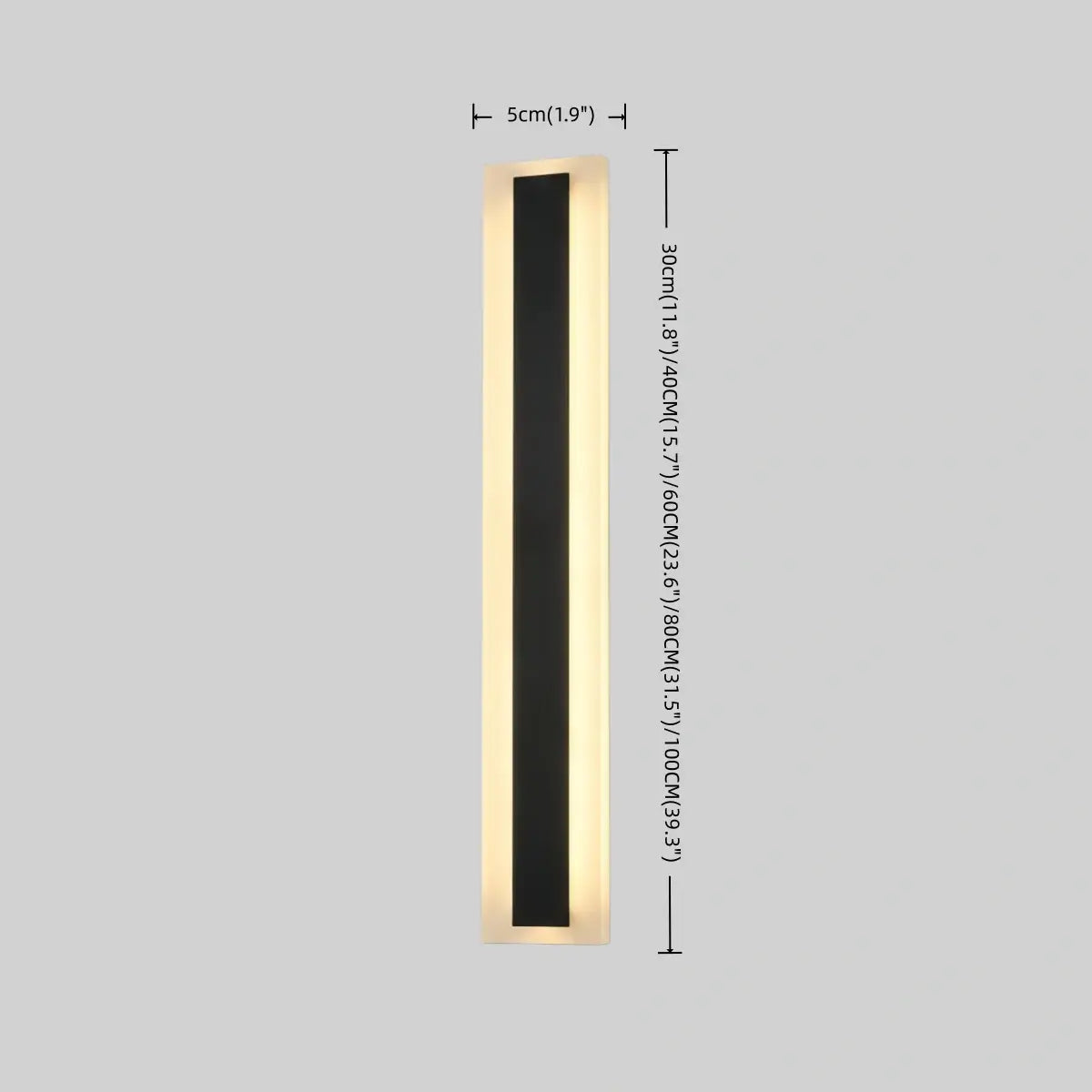 Minimalist Black LED Wall Lamp - Waterproof Metal & Acrylic Linear Bathroom - Flindria