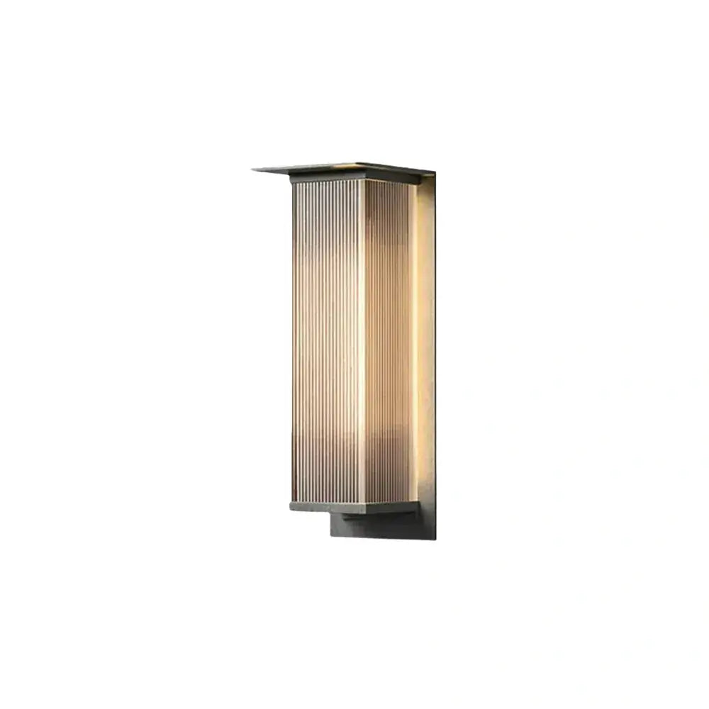 Lámpara de pared LED rectangular industrial para exterior – Luz impermeable para patio - Flindria