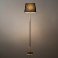 Modern Cylinder Fabric Floor Lamp —  Metal Frame with Warm Glow Indoor - Flindria