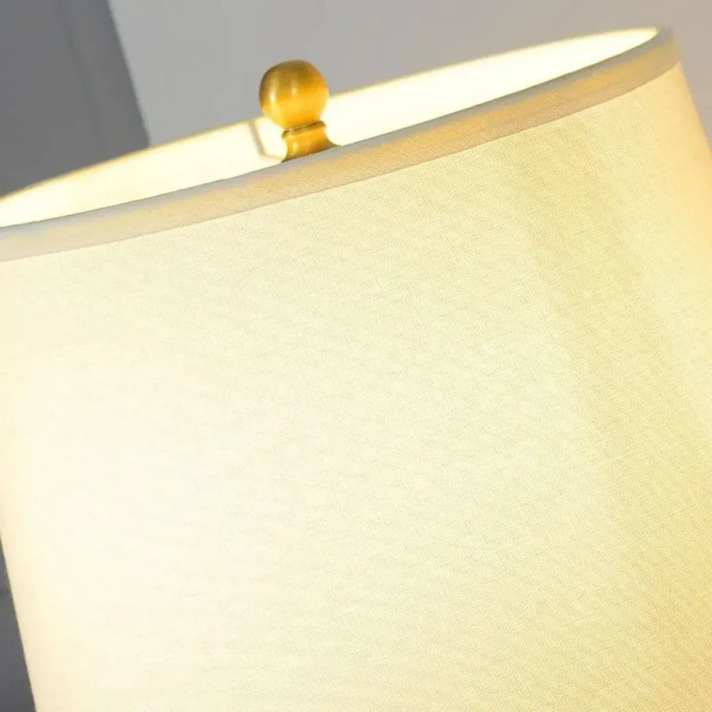 Modern Cylinder Fabric Floor Lamp —  Metal Frame with Warm Glow Indoor - Flindria