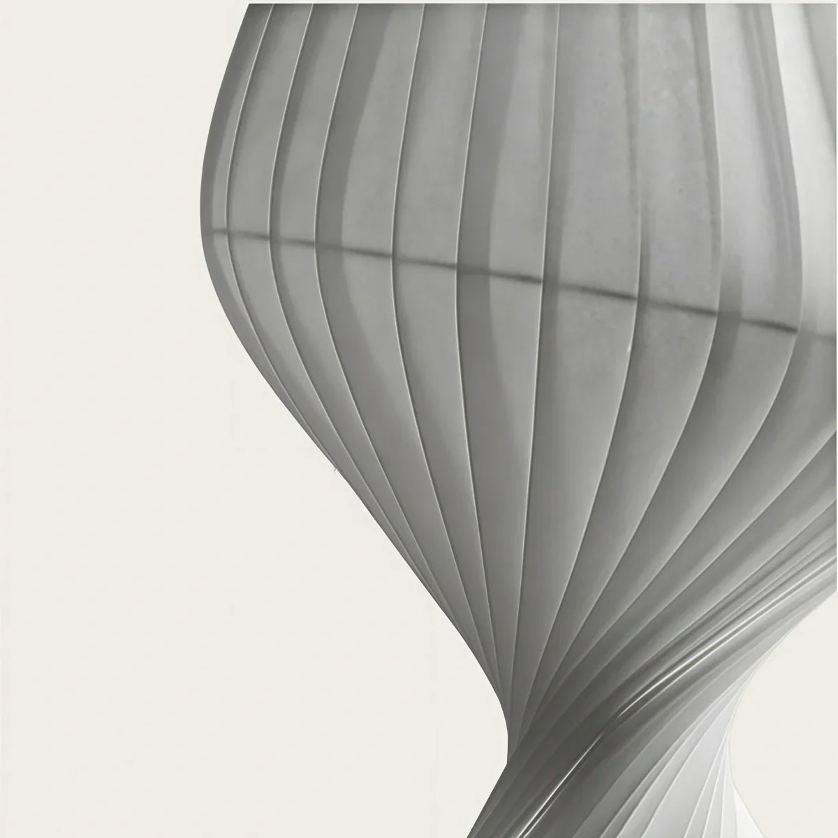 Art Deco Floor Lamp – White Pleated Fabric & Metal for Bedroom - Flindria