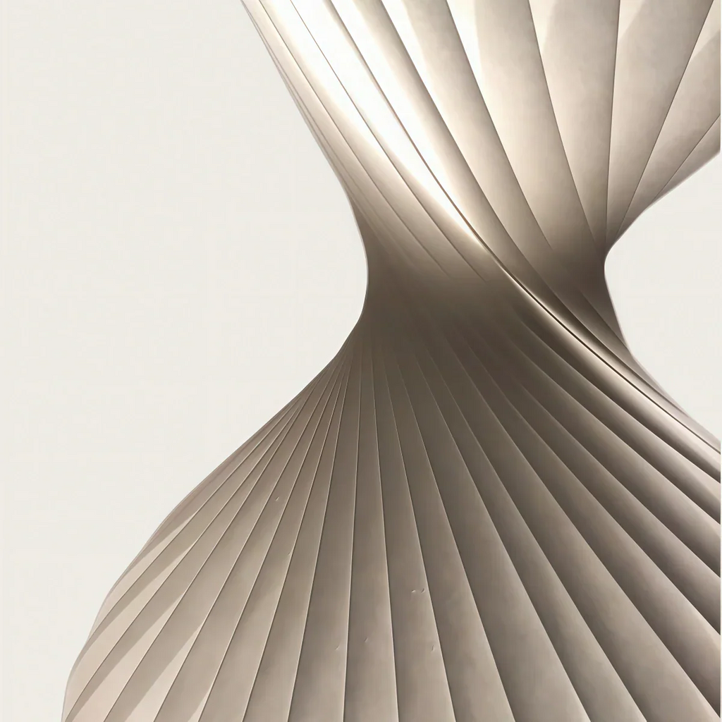Art Deco Floor Lamp – White Pleated Fabric & Metal for Bedroom - Flindria