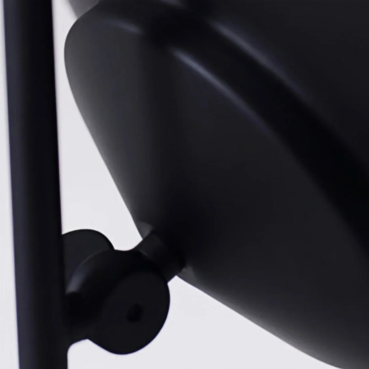Lampadaire moderne - Trompette en métal noir avec capuche réglable pour chambre - Flindria
