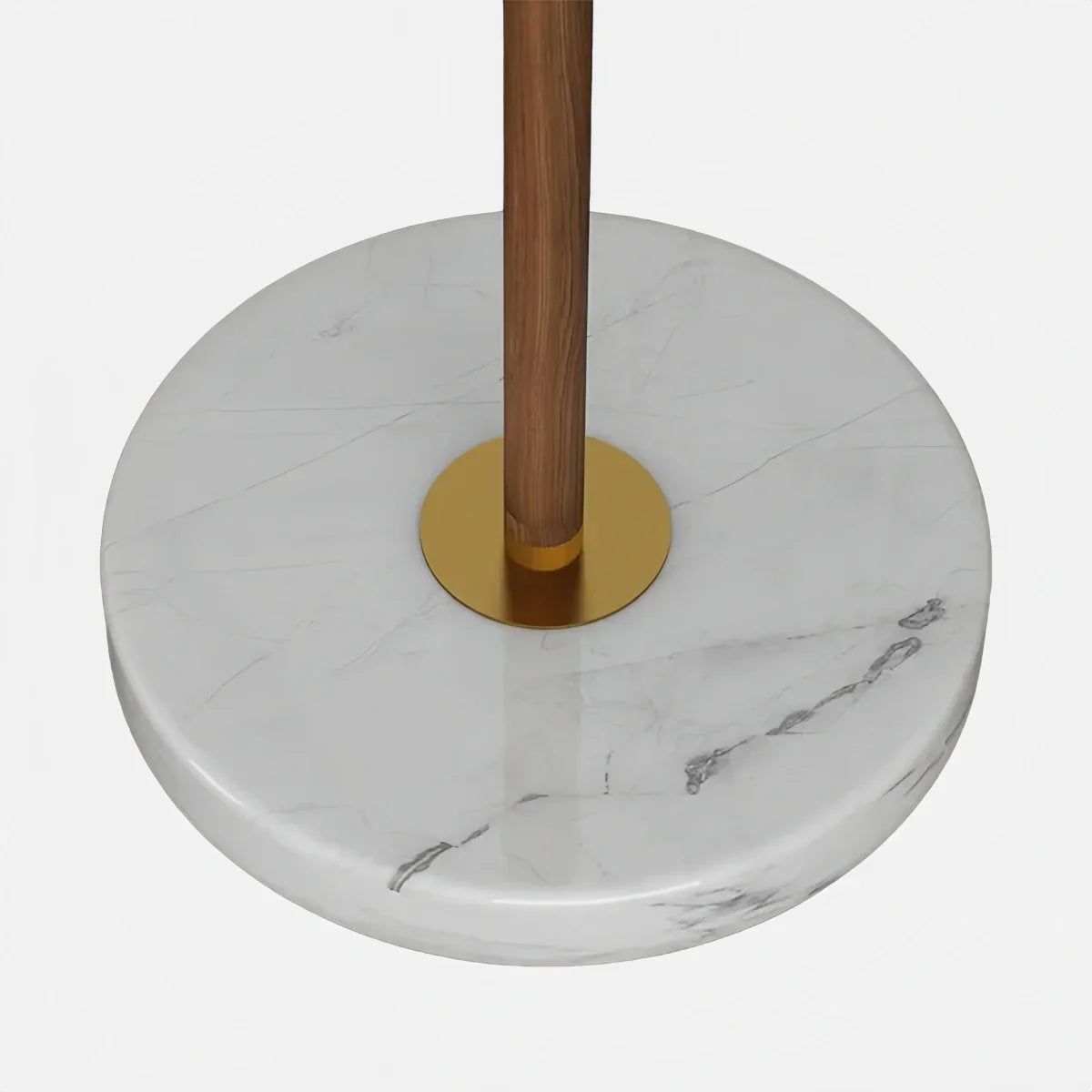 Modern Floor Lamp — White Pleated Metal Fabric with Hooded Shade for Bedroom - Flindria