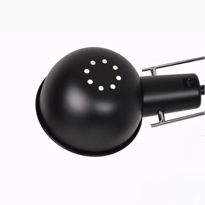 Minimalist Black Wall Lamp-Metal Long Swing Adjustable Arm Living Room/Bedroom - Flindria