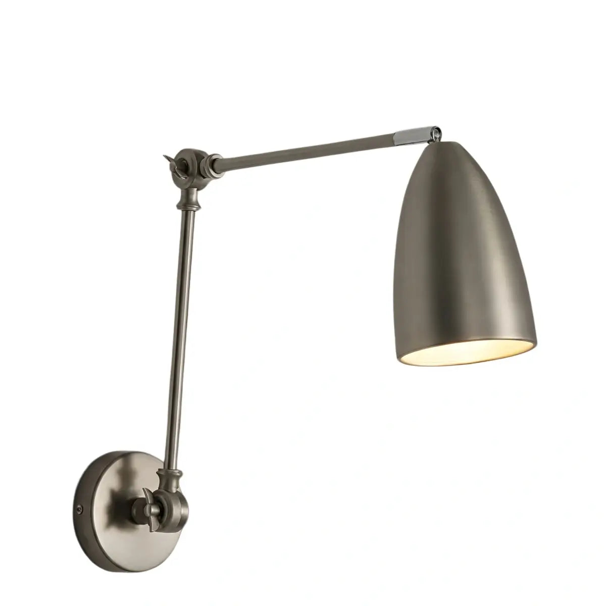 Lámpara de pared ajustable industrial - Metal negro/blanco/níquel para sala - Flindria