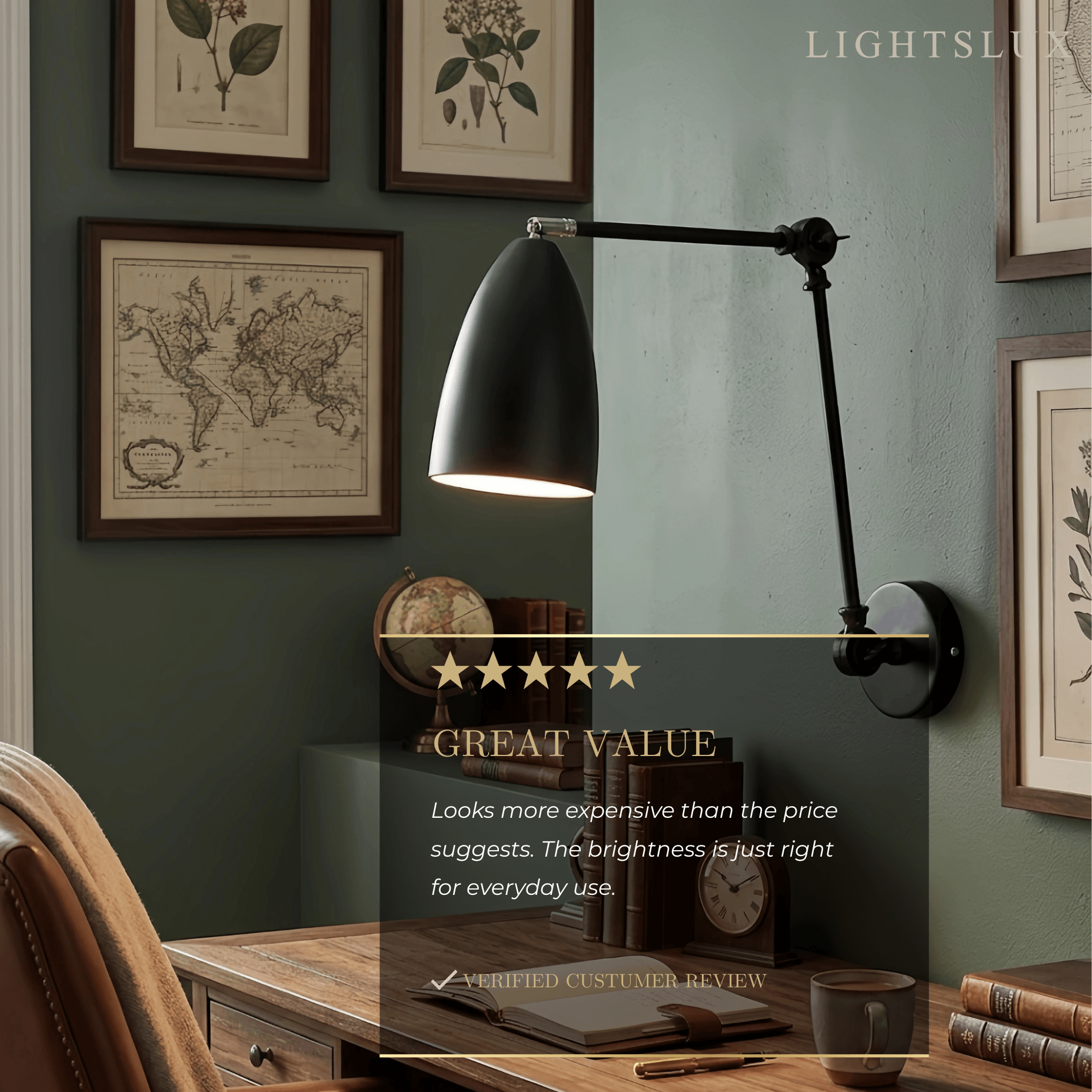 Lámpara de pared ajustable industrial - Metal negro/blanco/níquel para sala - Flindria