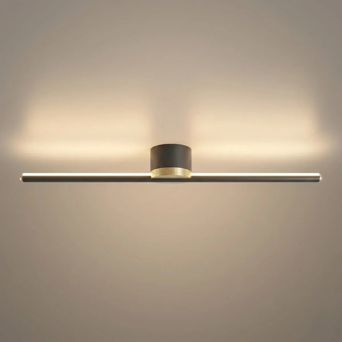 Minimalist Linear LED Ceiling Light – Black/White Metal for Hallway/Living Room - Flindria