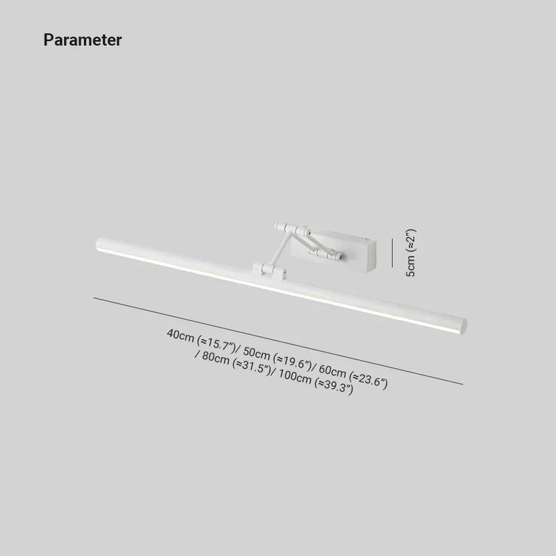 Lámpara de pared LED Edge — Diseño minimalista de metal, negro/blanco